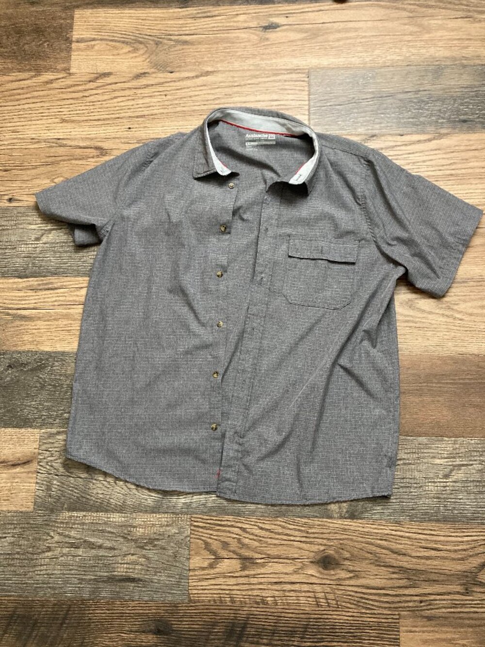 Avalanche Shirt Mens XL Gray Button Up Hiking Outdoors